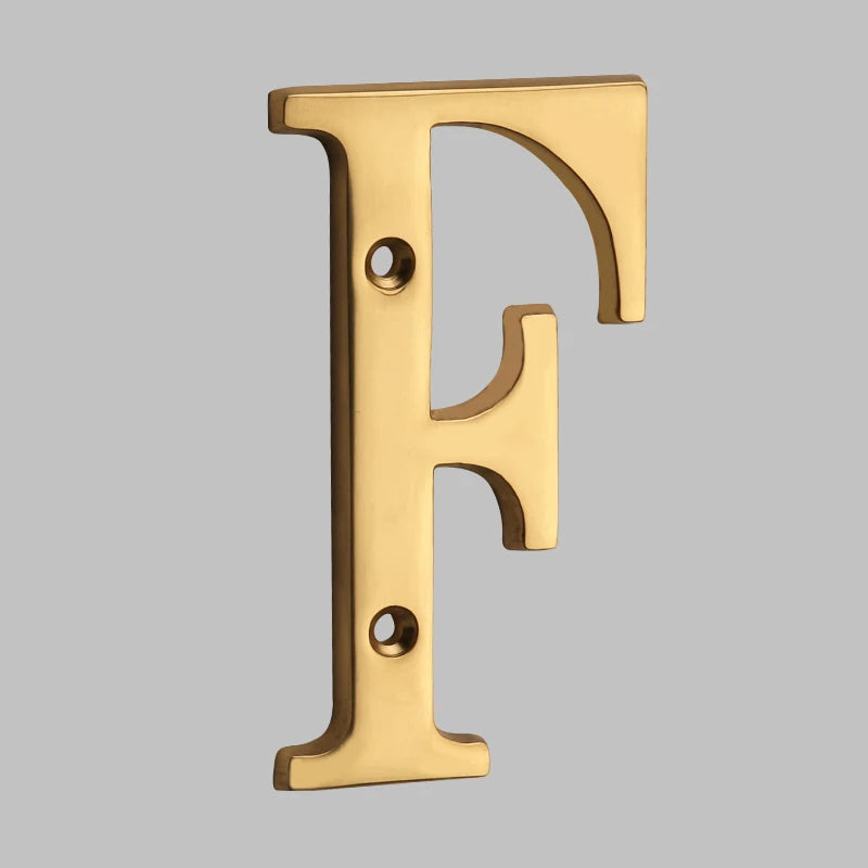 Traditional house numbers made of solid brass 7