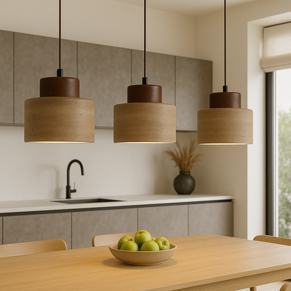 Travertine Stone Pendant Lamp 5