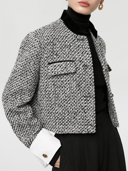 Tweed Boucle Crop Blazer 3