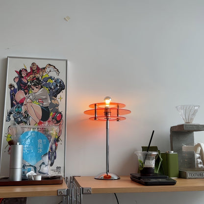 ReflectaLume – Stylish Geometric Table Lamp