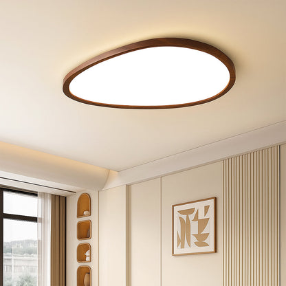 Ultra Thin Dark Wooden Ceiling Lamp 5