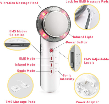 3-in-1 Ultrasonic EMS Slimming Massager for Fat Reduction & Body Sculpting-6