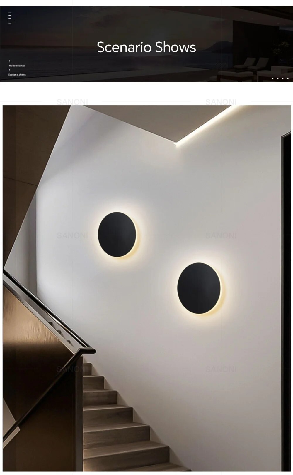 LumaSphere – Circular LED Wall Light