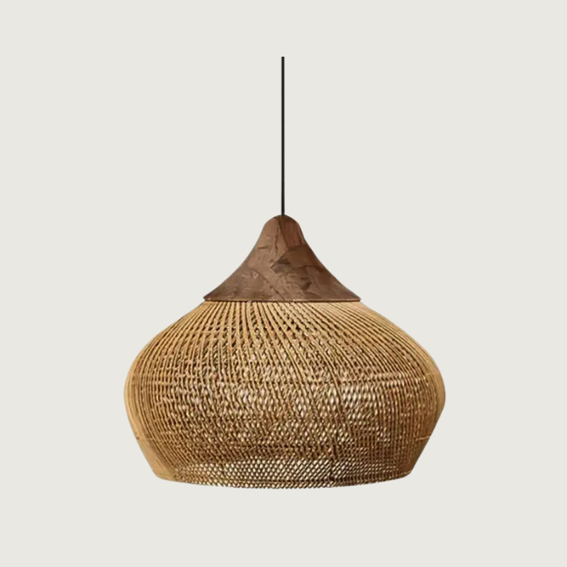 Sunwoven - Kunstnerisk Rattanlampe