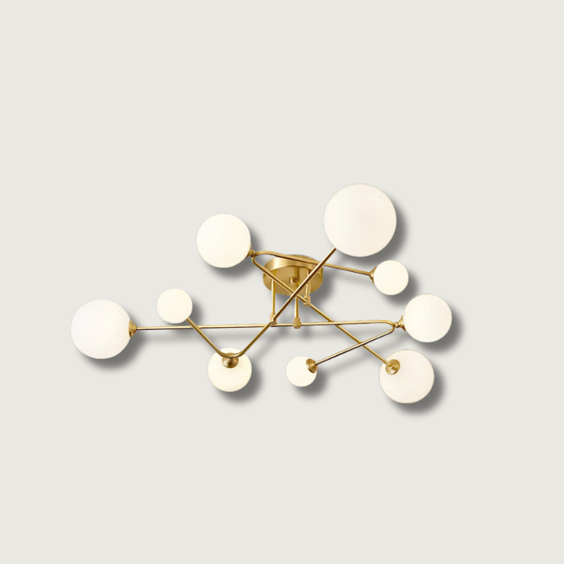 SputnikRadiance - Loftlampe med himmelsk æstetik og blød glød