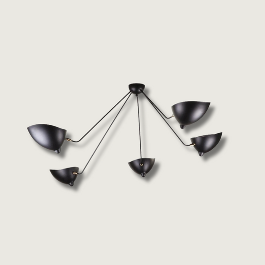 LuxeAura - Loftlampe med serge-inspireret design og raffineret lys