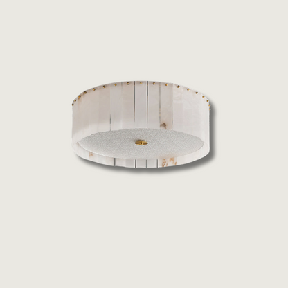AlabasterAura - Ceiling Lamp with Alabaster Detailing and Gentle Radiance