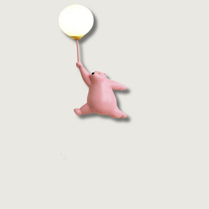 BearLuxe - Lámpara de pared con encantador oso y cálida luz