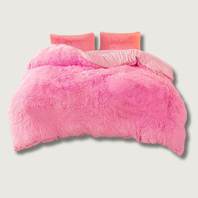 LuxeCocoon - Premium Samt Bettdecke und Kissen Set