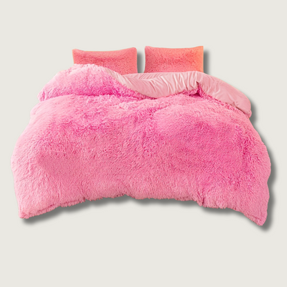 LuxeCocoon - Premium Samt Bettdecke und Kissen Set