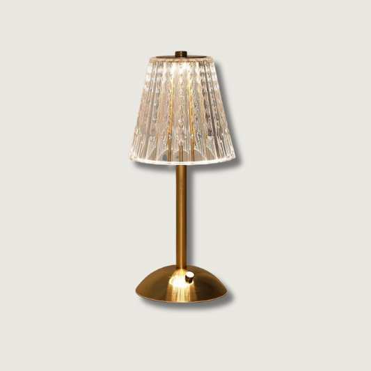 CrystalLuxe - Vintage Table Lamp with Elegant Shine