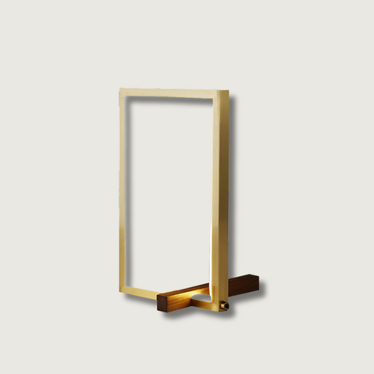 WoodGlow - Lampe de table rustique