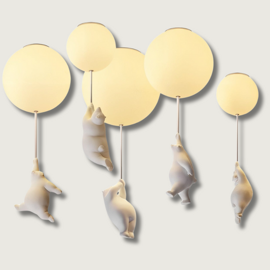 BearHaven - Hyggelig Børnelampe til Loft