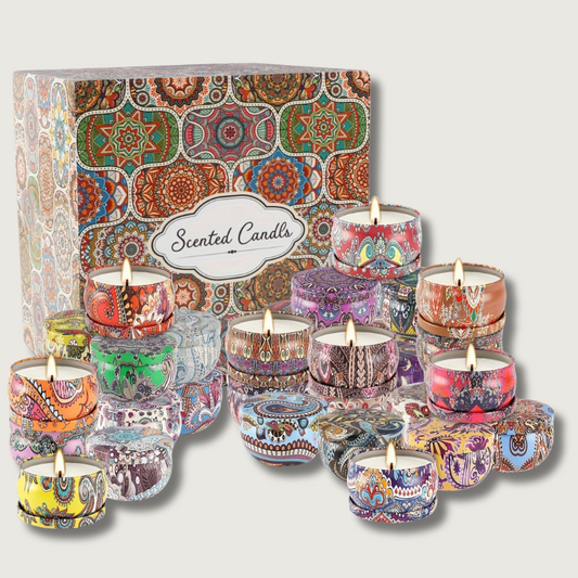 NatureScent - 36 Duftende Stearinlys med Rene Aromaer