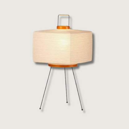 LumeRyo - Elegante Luz de Papel de Arroz Japandi