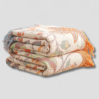 ThreadHaven - Boho Tassel Throw