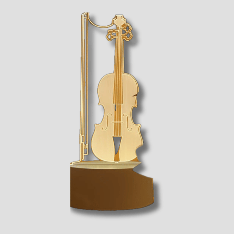 MelodyGlow - Lámpara Esférica de Cello Elegante