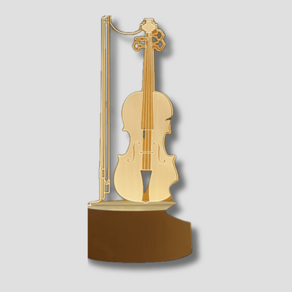 MelodyGlow - Lámpara Esférica de Cello Elegante