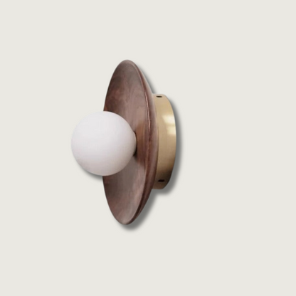 WalnutEdge – Luxurious Wall Light with Walnut Wood Accents