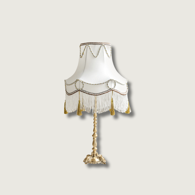 RegalBrass - Victorian Lamp with Gold Detailing and Luxurious Glow