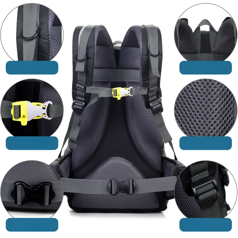 TerraTrek Pack - Lightweight and Waterproof Hiking Backpack for Ultimate Comfort