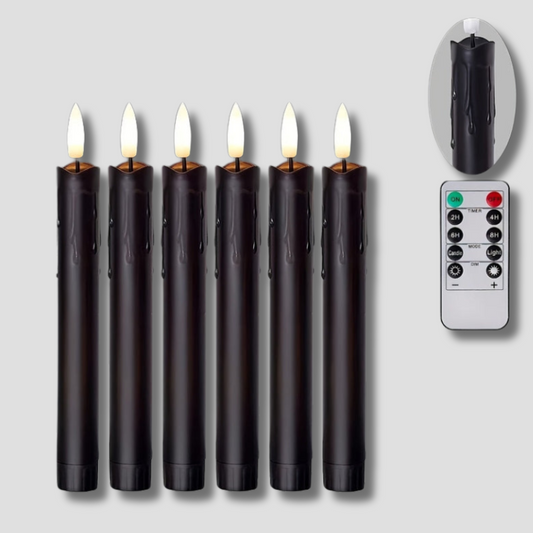 WarmGlow - LED Candles Set with Remote Control for Home