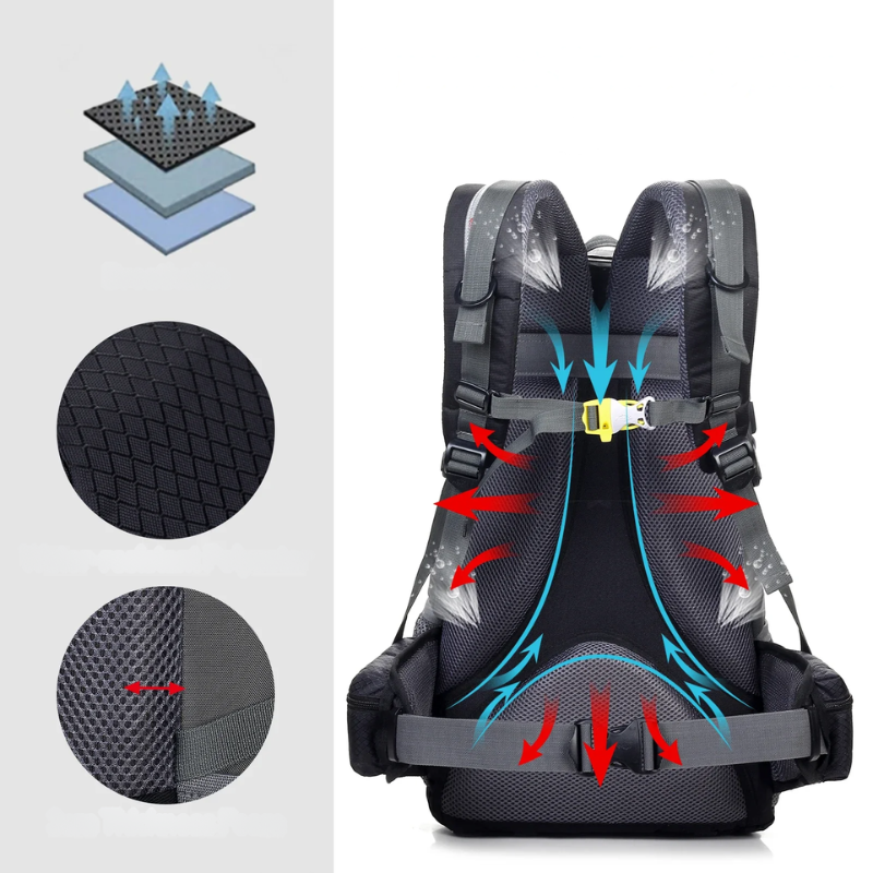 TerraTrek Pack - Lightweight and Waterproof Hiking Backpack for Ultimate Comfort