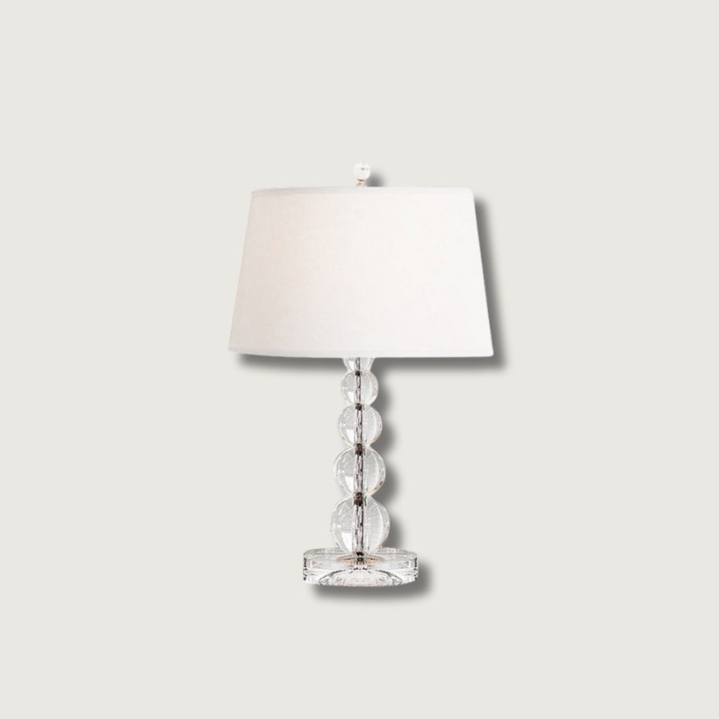 CrystalSphere - Elegant Bordlampe med Krystal Globus Design