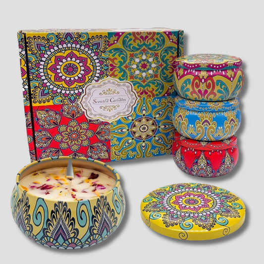 Floral Essence - Jasmine, Sandalwood & Rose Candle Set