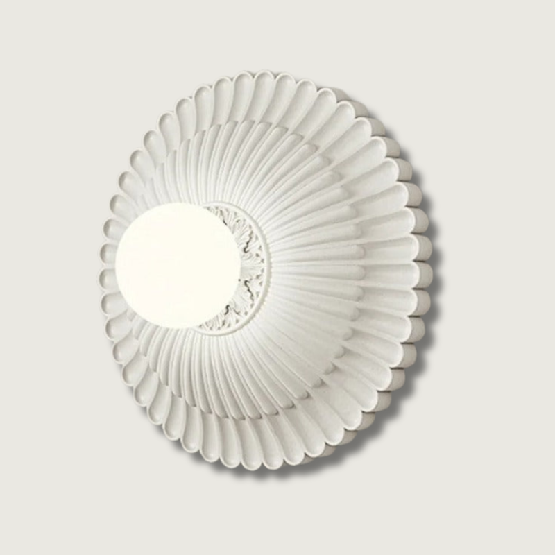 LaitGlow – French Round Milk White Wall Lamp for Elegant Spaces