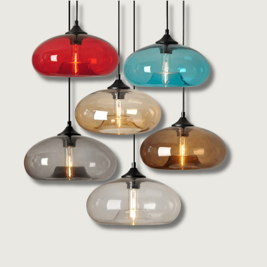 PrismGlow - Elegant Glass Pendant Light