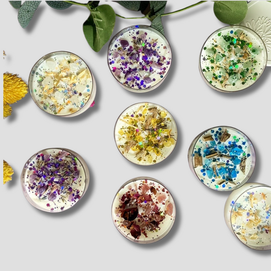ScentedGem - Luxury Crystal-Infused Floral Candles