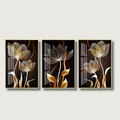 FloraDream - Lujoso Tapiz de Pared de Lienzo con Flores