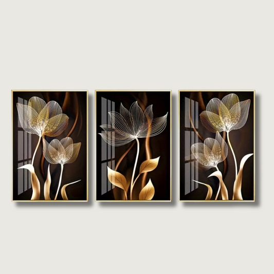 FloraDream - Lujoso Tapiz de Pared de Lienzo con Flores