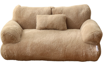 Plush Fleece Dog Sofa Bed for Ultimate Comfort – Spacious and Machine Washable Cat Sofa-4