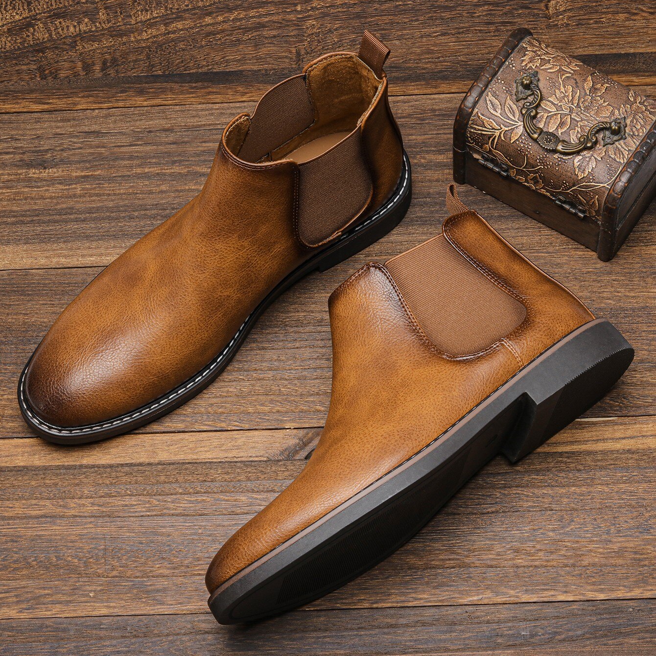 UrbanElegance | Stylish Comfortable Men's Chelsea Boots for All Occasions 6