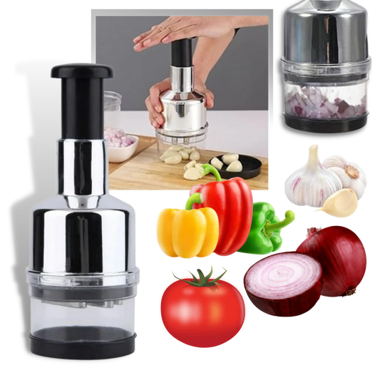 VegiChop | Efficient Stainless Steel Vegetable and Garlic Chopper 0
