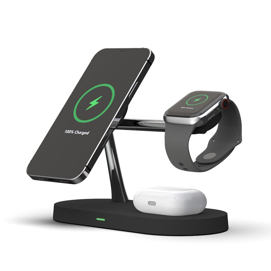 VeloCharge | Stylish Multi-Device Wireless Charging Station with LED Light 0