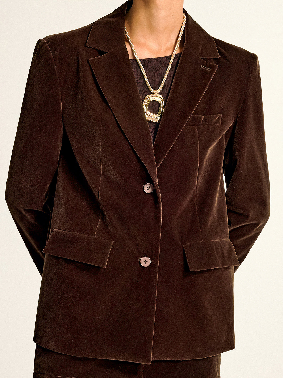 Velvet Shawl Collar Blazer 4