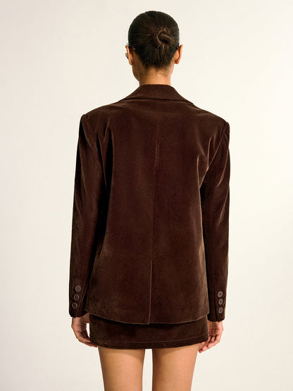 Velvet Shawl Collar Blazer 5