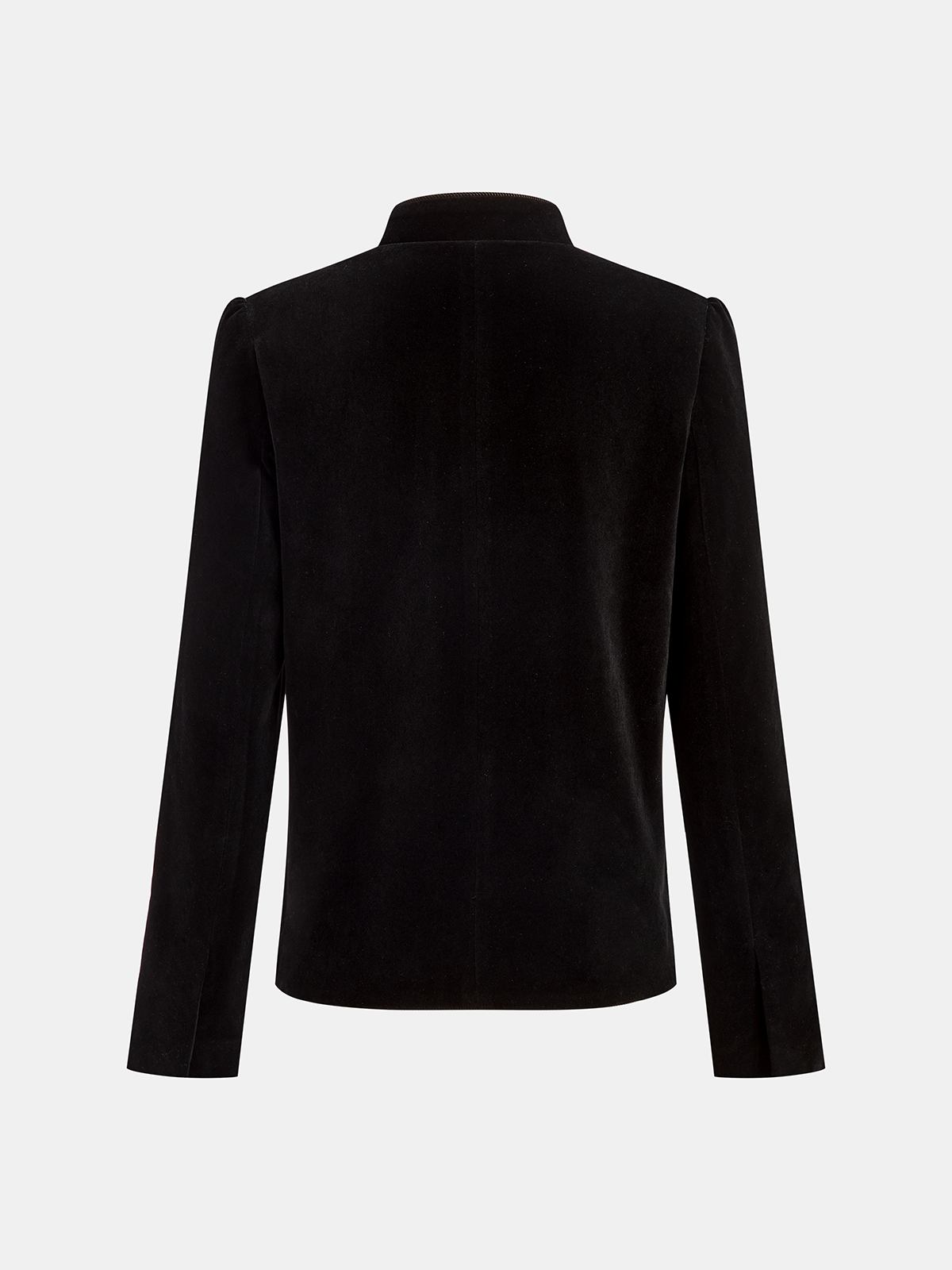 Velvet Stand Collar Blazer 4