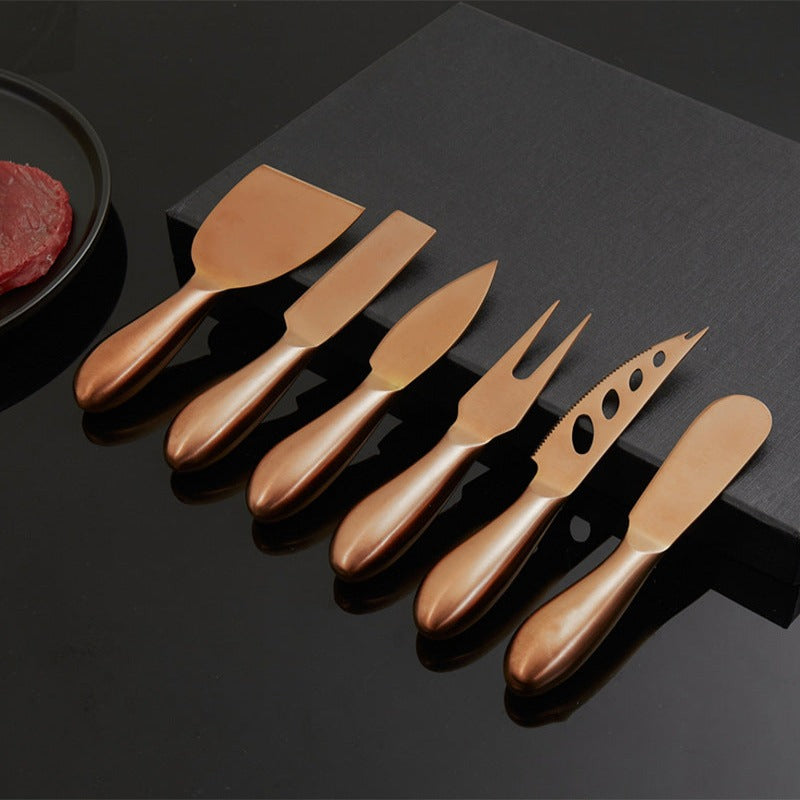 VeneziaCraft | Elegant Practical Stainless Steel Cheese Knife Set 5
