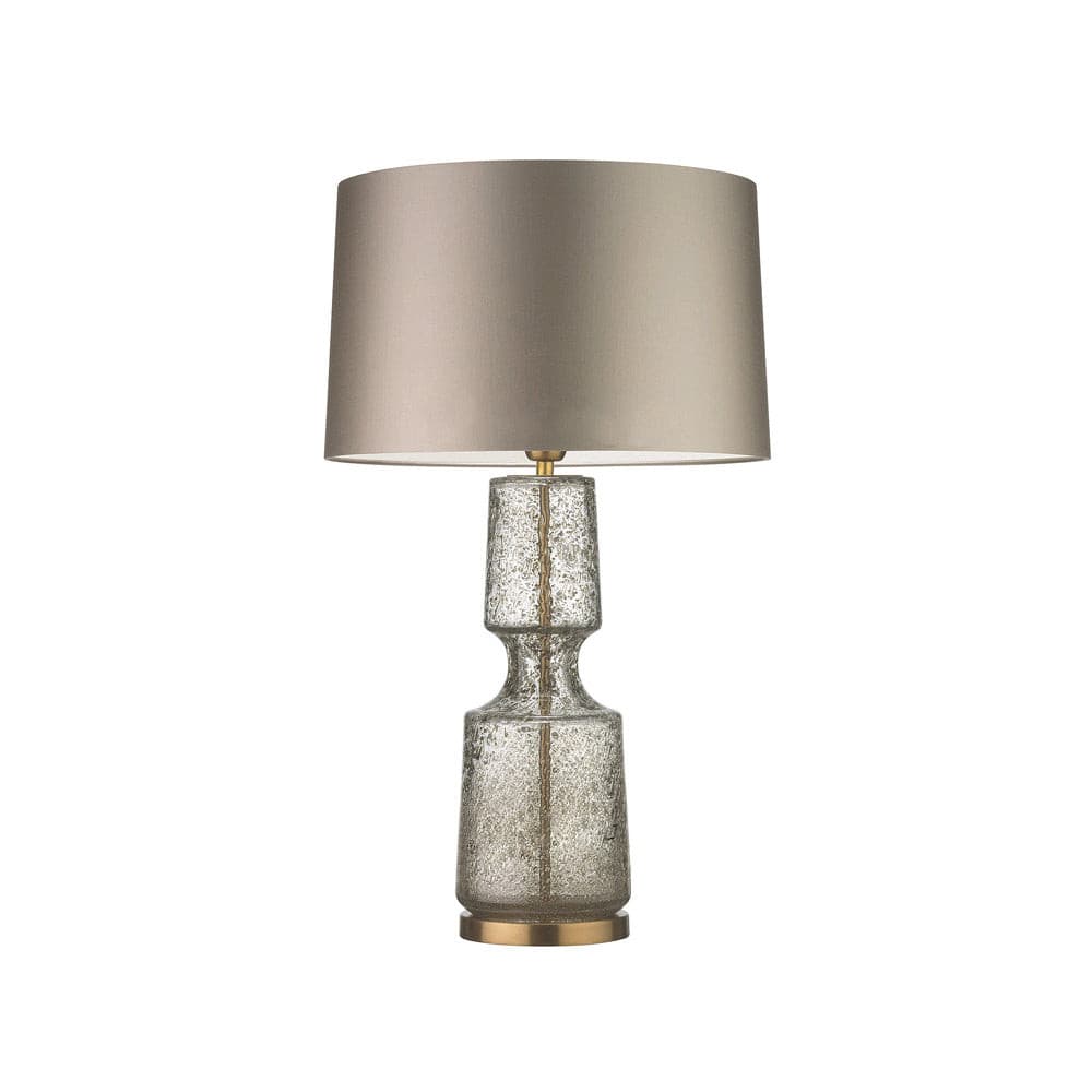 LuxAura – Elegante Metall- und Glas-Tischlampe