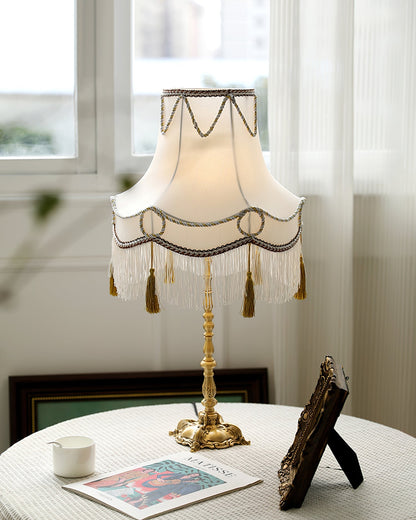RegalBrass - Victorian Lamp with Gold Detailing and Luxurious Glow