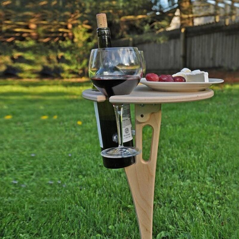 VinoTable | Elegant Portable Folding Outdoor Wine Table 1