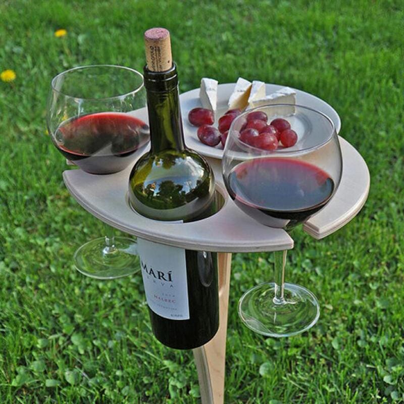 VinoTable | Elegant Portable Folding Outdoor Wine Table 6