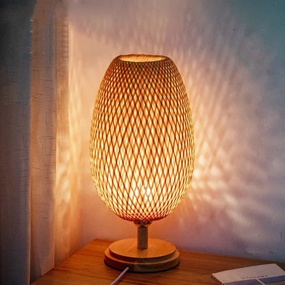 TerraBeam - Retro Bamboo Table Lamp