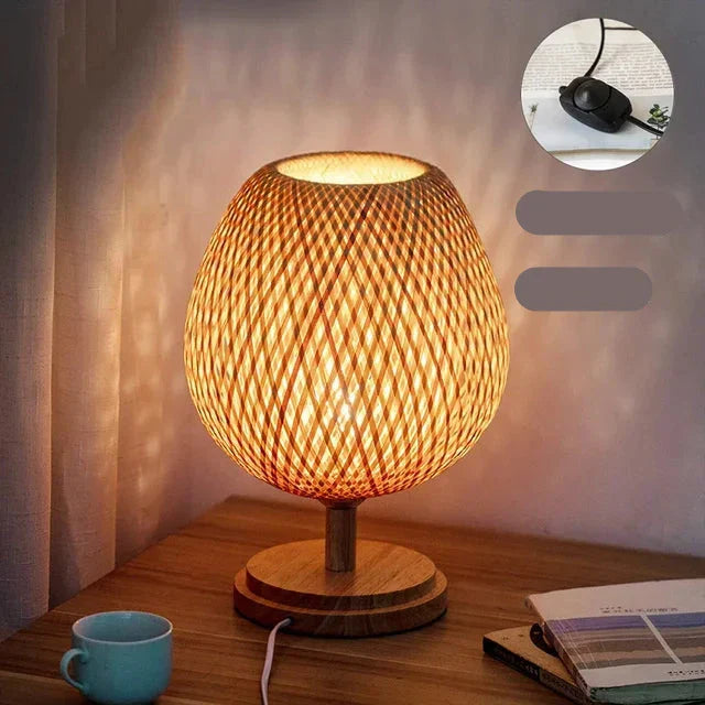 TerraBeam - Retro Bamboo Table Lamp