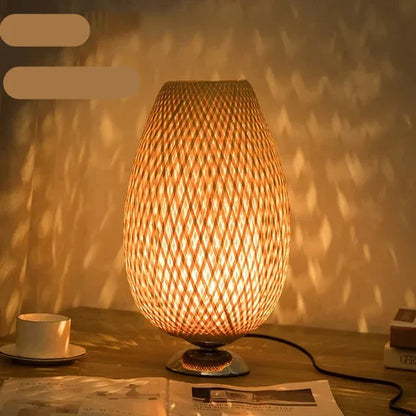 TerraBeam - Retro Bamboo Table Lamp