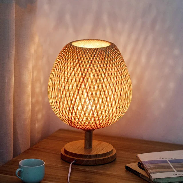 TerraBeam - Retro Bamboo Table Lamp